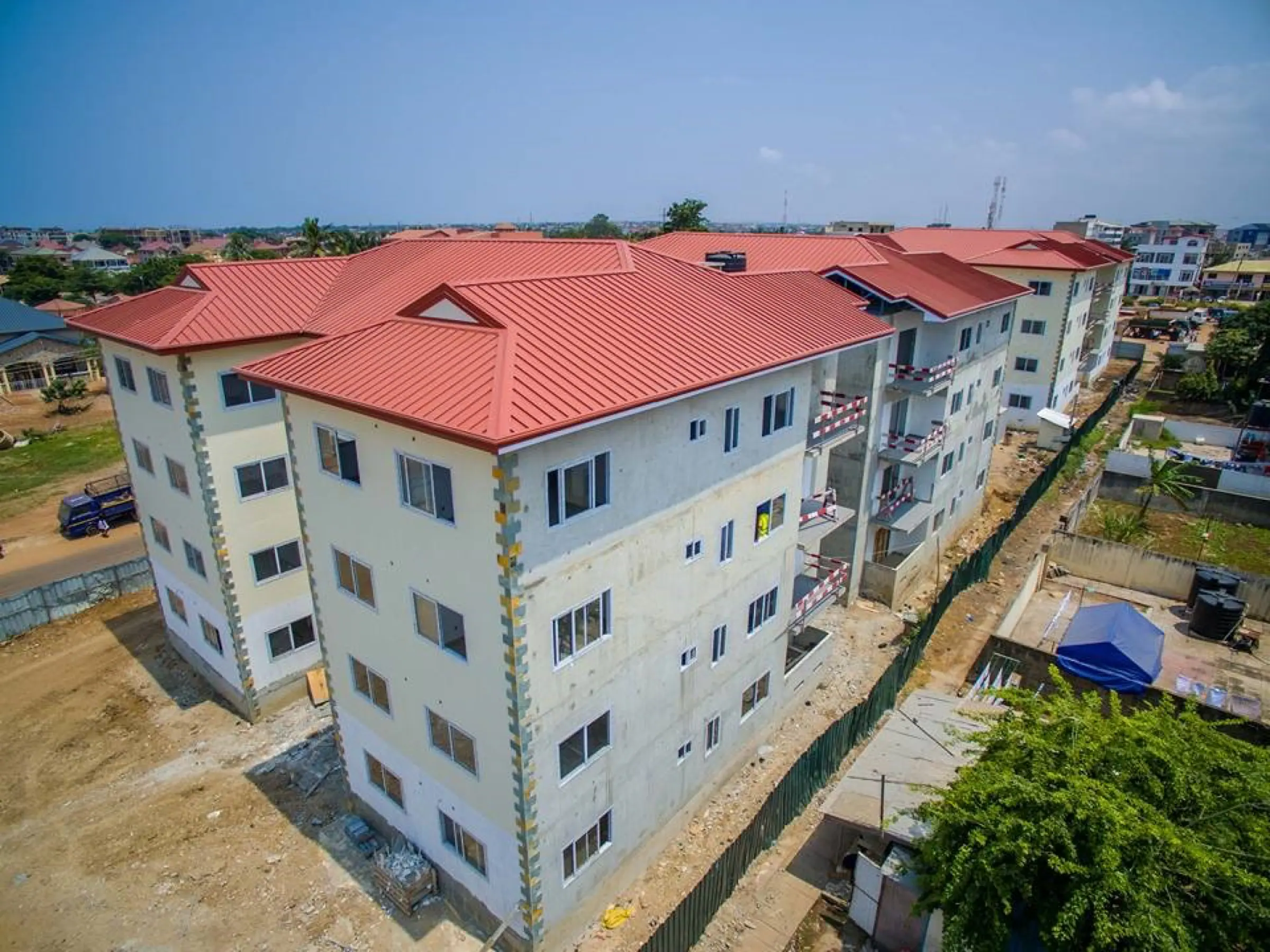 Royal Tivoli Apartments — 240 apartments across 16 four-storey blocks, Sakumono SSNIT Estate
